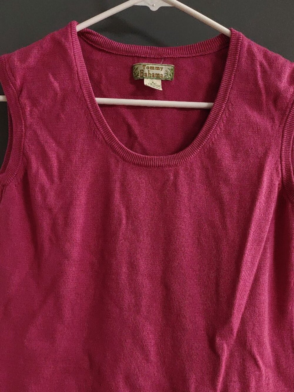 Tommy Bahama Sleeveless Top Shirt Women's Small 4/6 Pinkish Made In Hong Kong